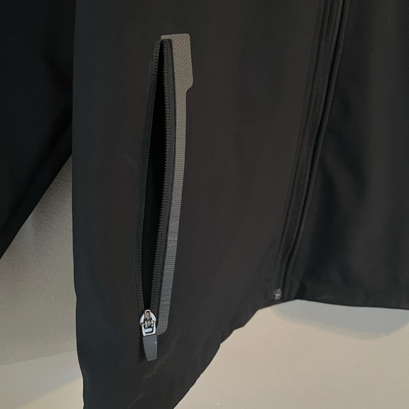 Affolder Implement Sales jacket men’s large black full zip farmer rain NWOT - Picture 8 of 14